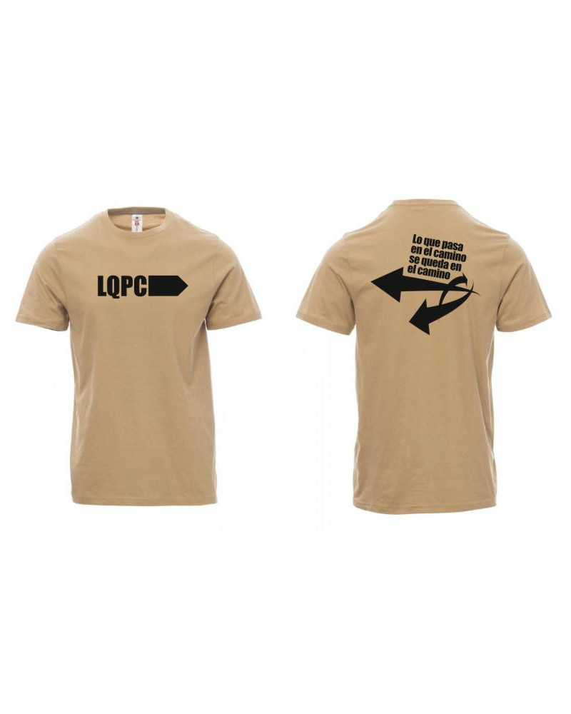 CAMISETA UNISEX  BEIGE LOGO FLECHAS LQPC